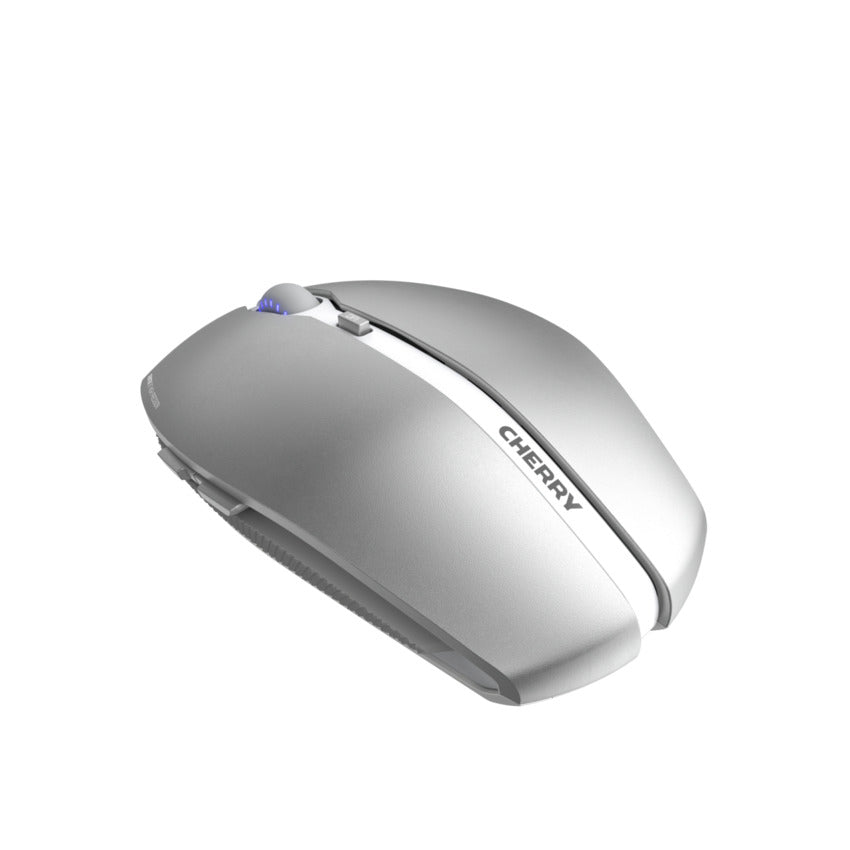 CHERRY GENTIX BT – Gaming-Maus – Kabellos (Bluetooth), 2000 DPI, beidhändig, Grau