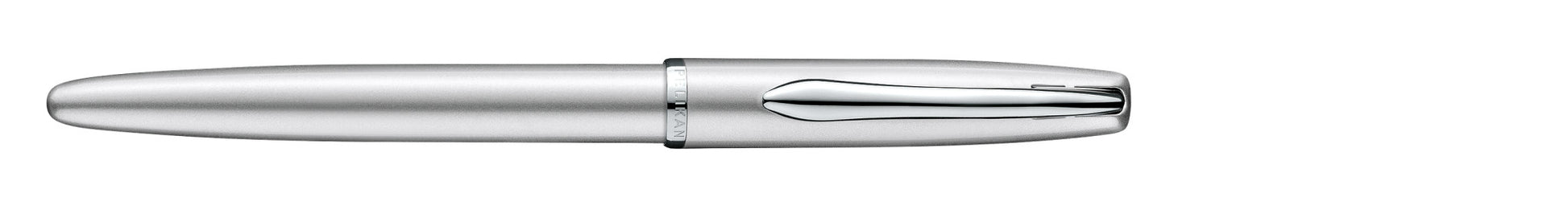 Pelikan Jazz Noble Elegance Schreibgeräte-Set – Kugelschreiber + Füllfederhalter – Blau – Silber – 2-teilig