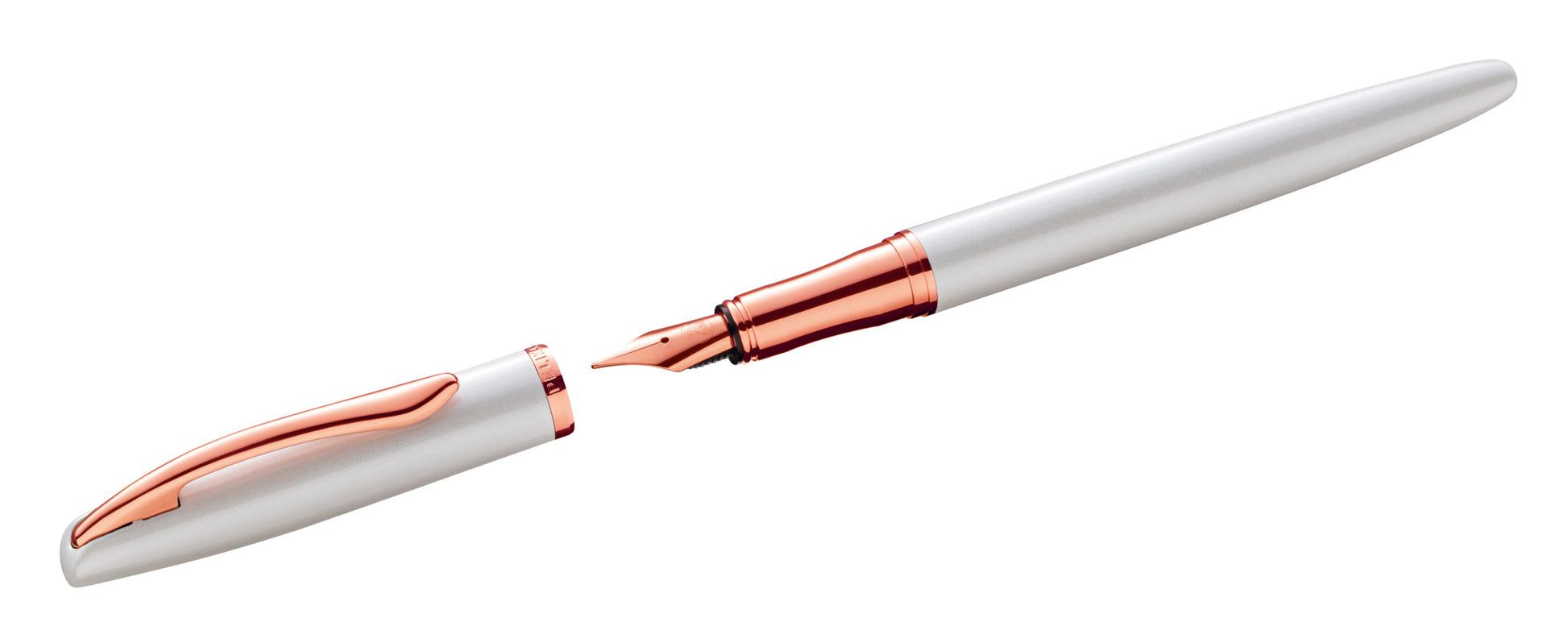 Pelikan Jazz Noble Elegance Pearl – Füllfederhalter – M – Gold/Weiss – Edelstahl – Geschenkbox