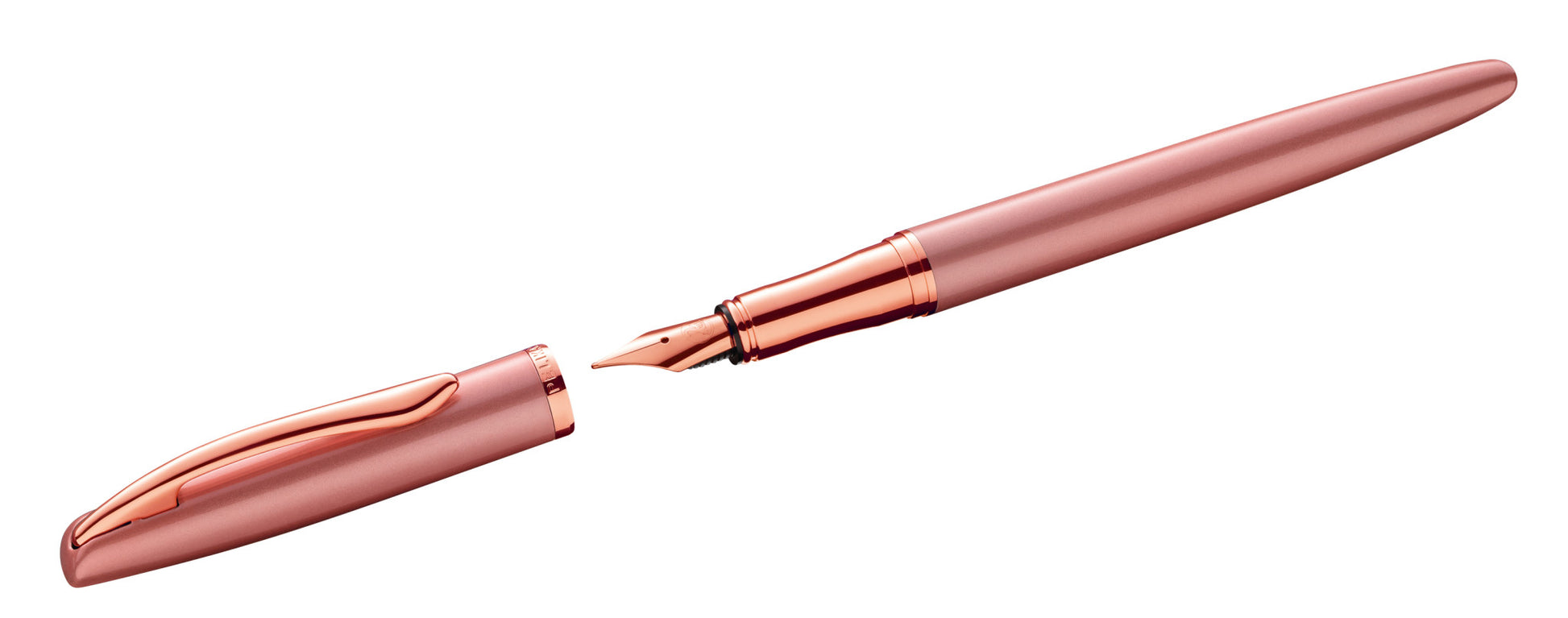 Pelikan Jazz Noble Elegance Schreibgeräte-Set – Kugelschreiber + Füllfederhalter – Mittel – Blau – Rosé