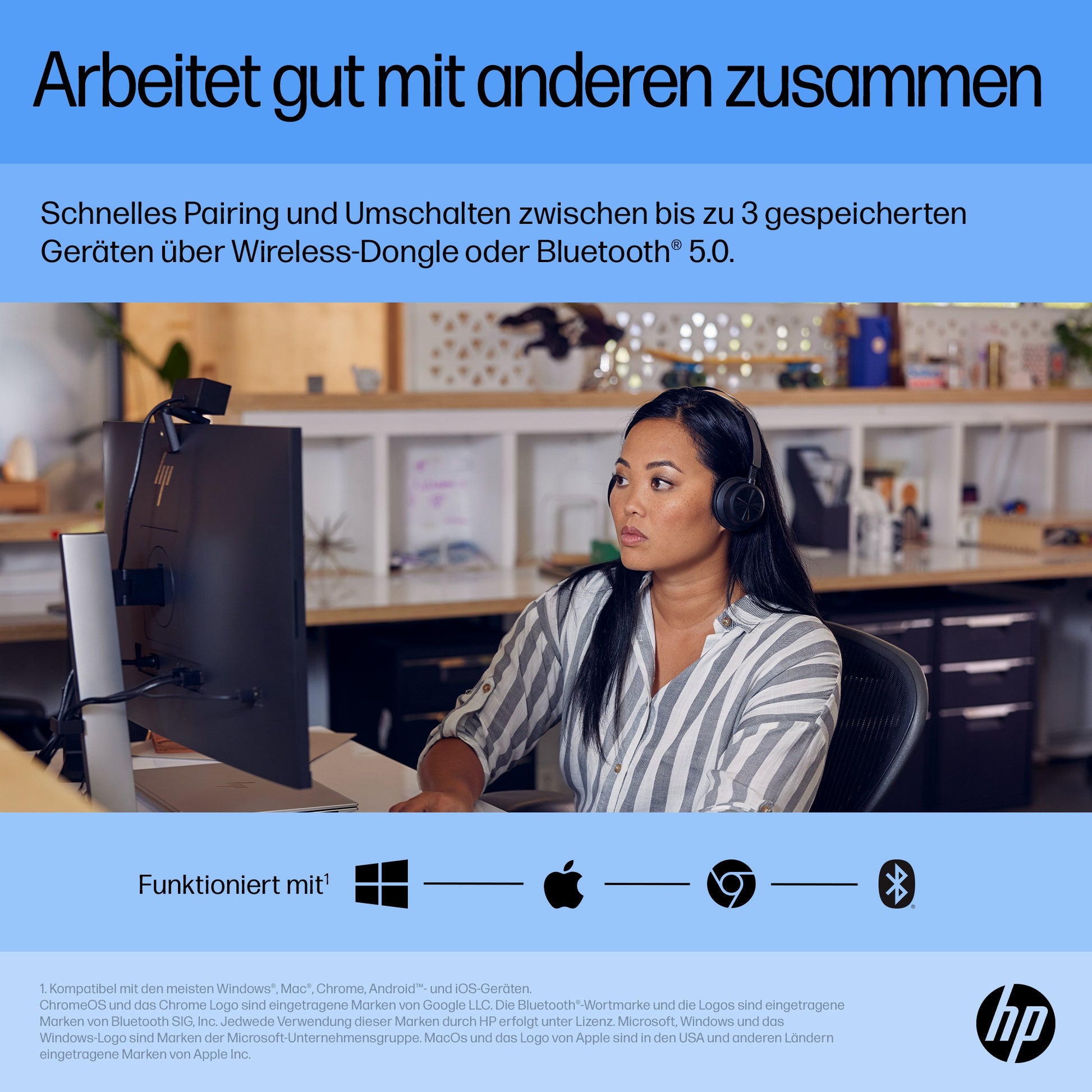 HP 710 Wiederaufladbare Maus – Silent-Tasten