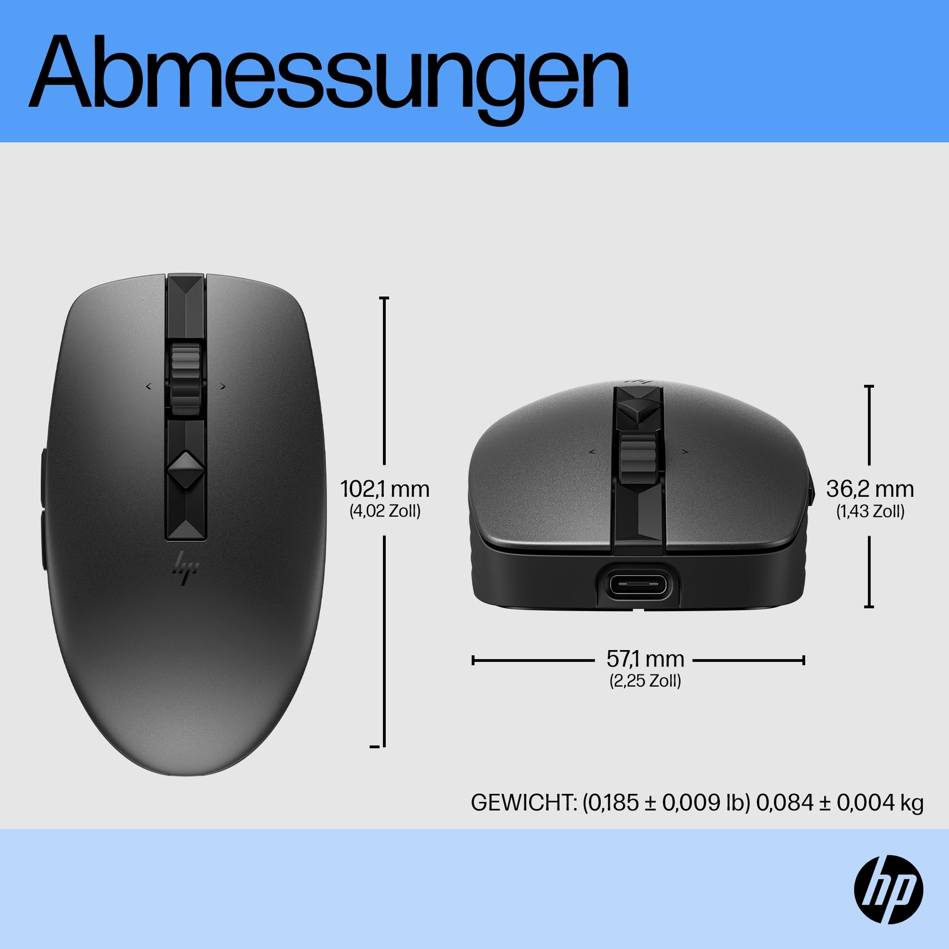 HP 710 Wiederaufladbare Maus – Silent-Tasten