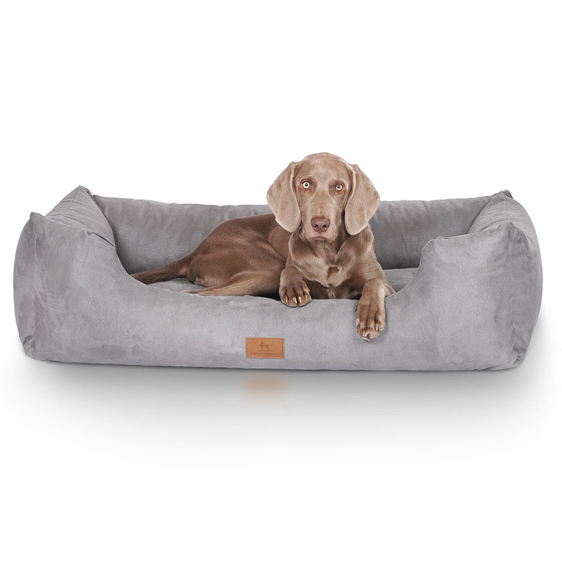 Knuffelwuff Dreamline Hundebett – 105 × 155 × 30 cm, Velour, Schaumstoff, Bezug abnehmbar, rutschfest
