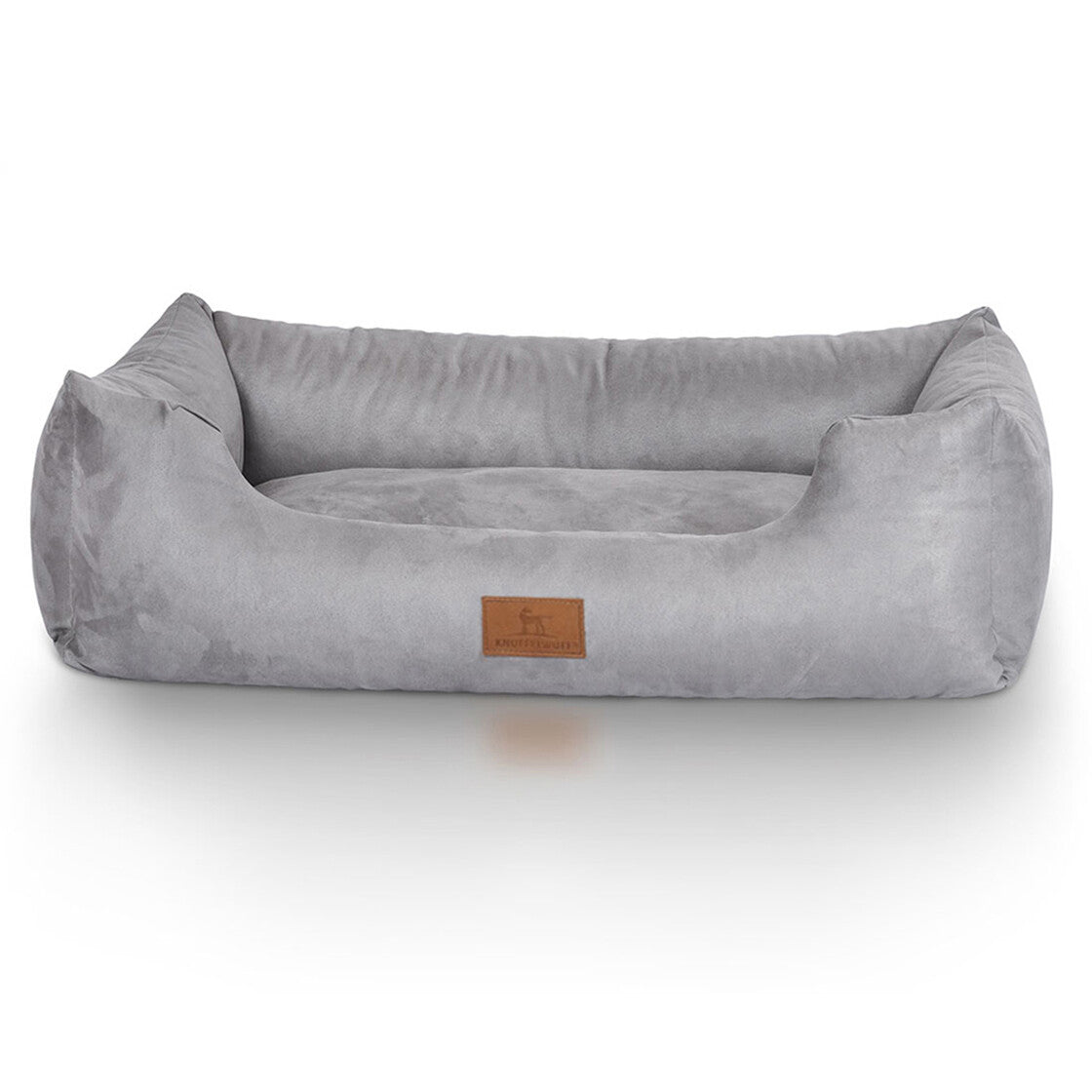 Knuffelwuff Polster-Haustier-Bett – 63 × 85 cm, Velour, Schaum, abnehmbarer Bezug, rutschfester Boden
