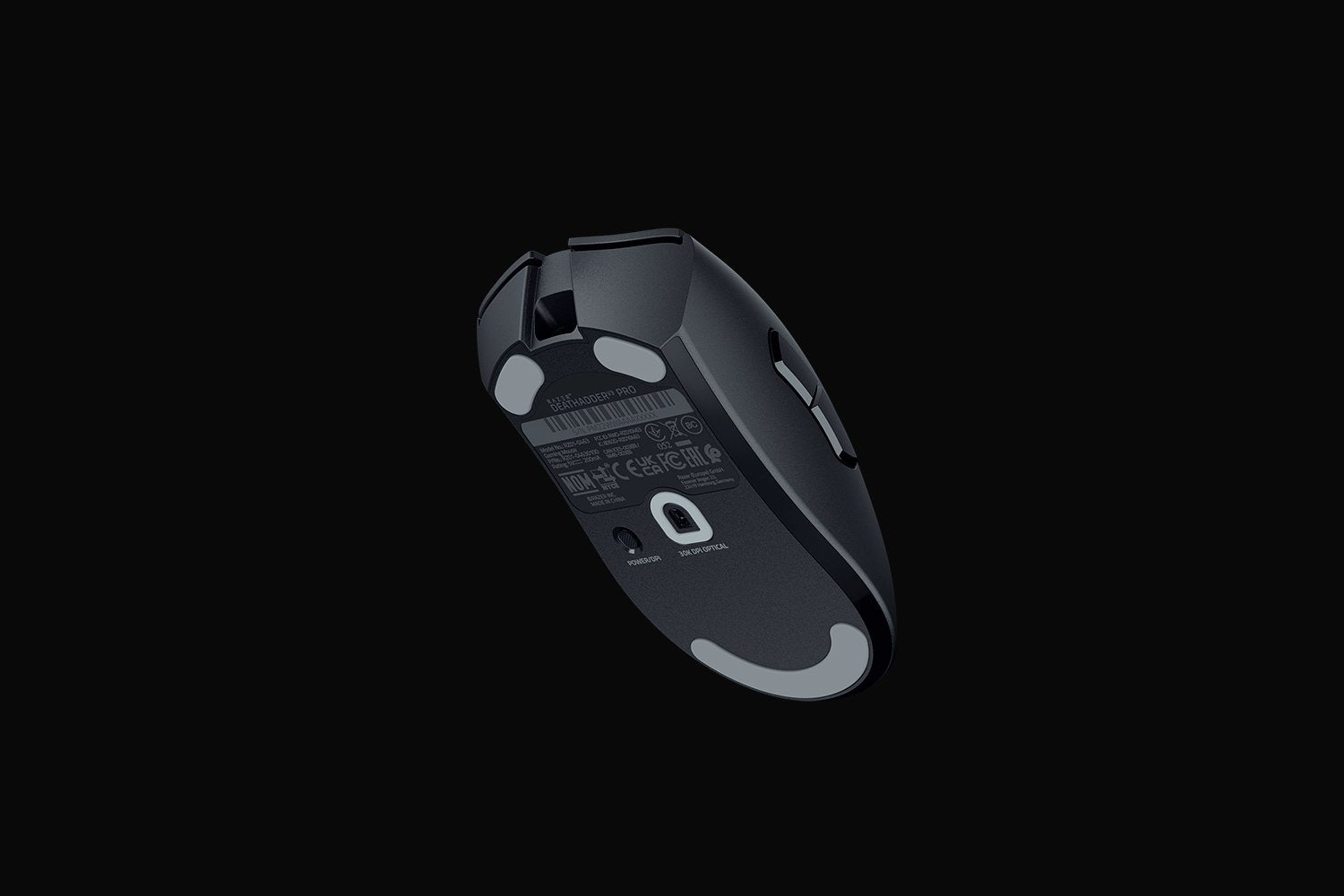 Razer DeathAdder V3 Pro – Gaming-Maus – Kabellos (2,4 GHz), 30000 DPI, Rechts, Schwarz