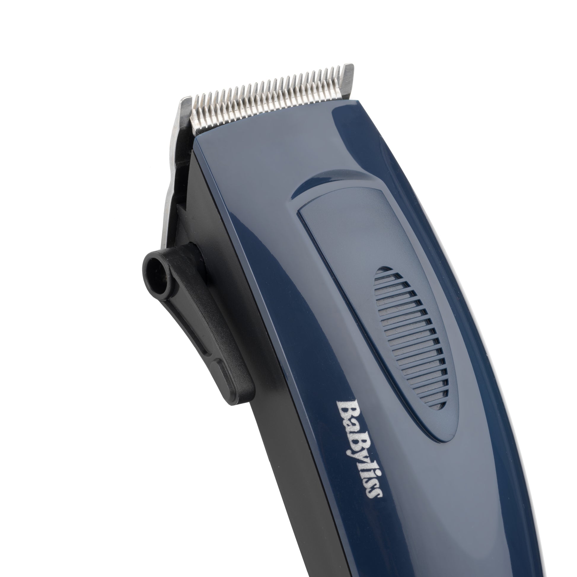 BaByliss Haarschneider E695E – netzbetrieben, 3–25 mm, 8 Kammaufsätze, Edelstahlklingen – blau