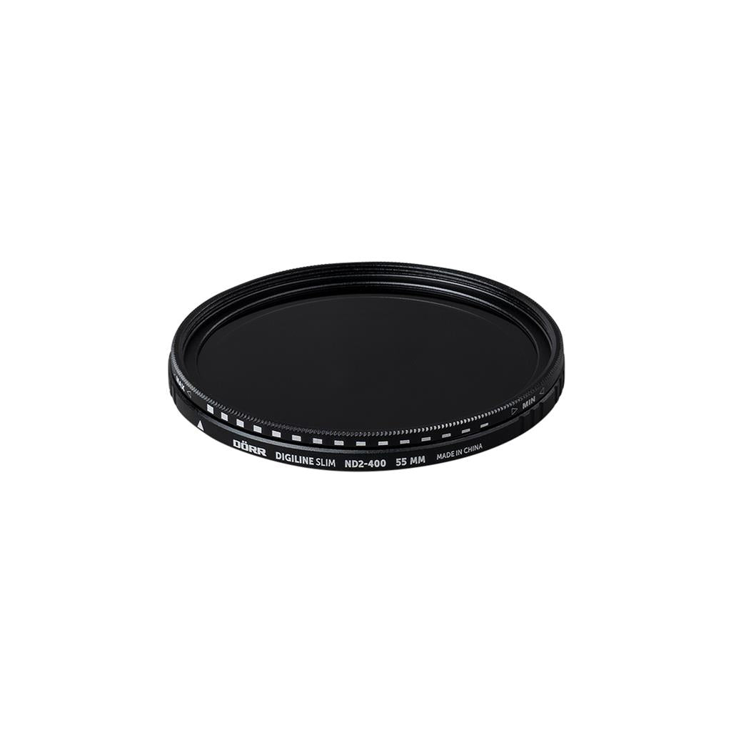 Dörr Digiline Slim ND2-400 Variabler Graufilter 55 mm – 1–8,5 Stufen – Schwarz