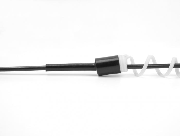 DeLOCK Schrumpfschlauch-Set, 2 Stk., Ø 35 mm (geschrumpft Ø 9,5 mm), 13 cm – schwarz