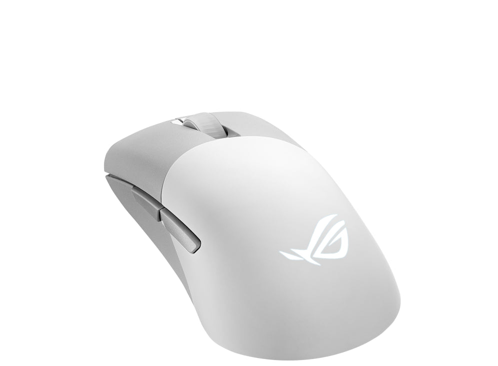 ASUS ROG Keris Wireless AimPoint – Gaming-Maus – Kabellos (Bluetooth/2,4 GHz), 36000 DPI, Rechts, Weiss