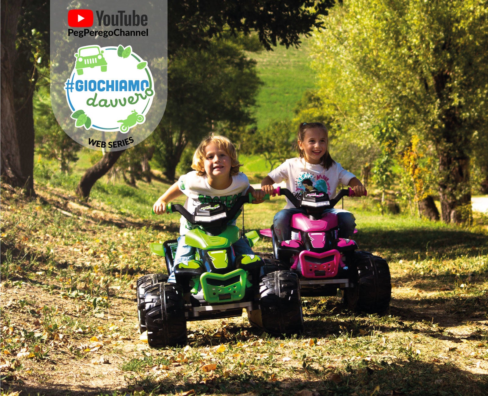 Peg Perego Aufsitz-Quad – 12 V, 6,7 km/h, 40 kg – 64,5 × 99,5 × 65,5 cm – ab 3 Jahren – schwarz/pink