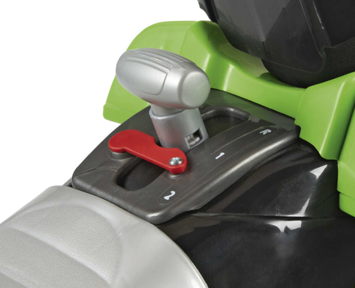 Peg Perego Corral T-Rex 330W 12V – Aufsitz-Quad – 64,5×99,5×65,5 cm – 6,7 km/h, 40 kg – ab 3 Jahren – grün/schwarz