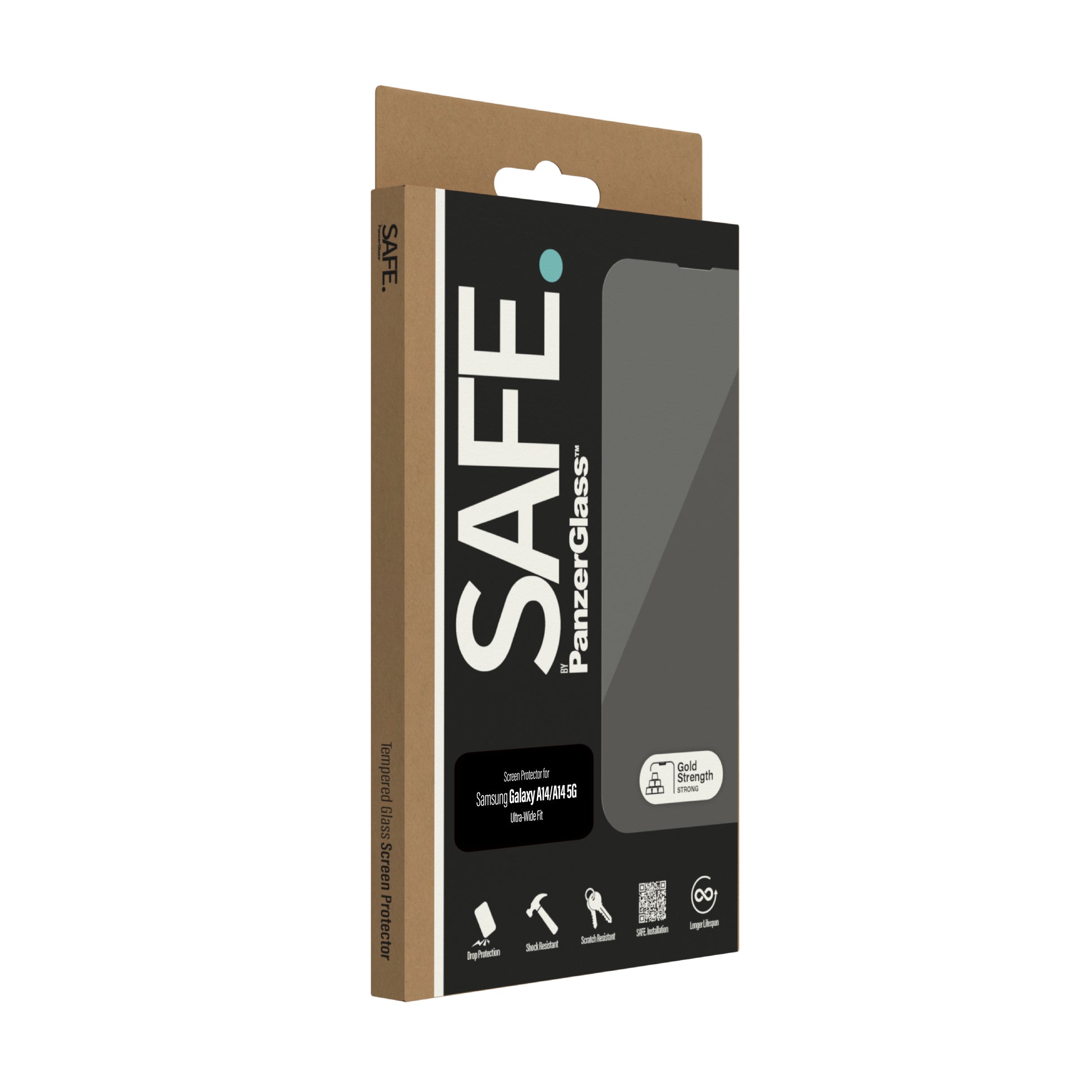 PanzerGlass SAFE. – Displayschutz (Panzerglas), Ultra-Wide Fit – für Galaxy A14 5G/A14
