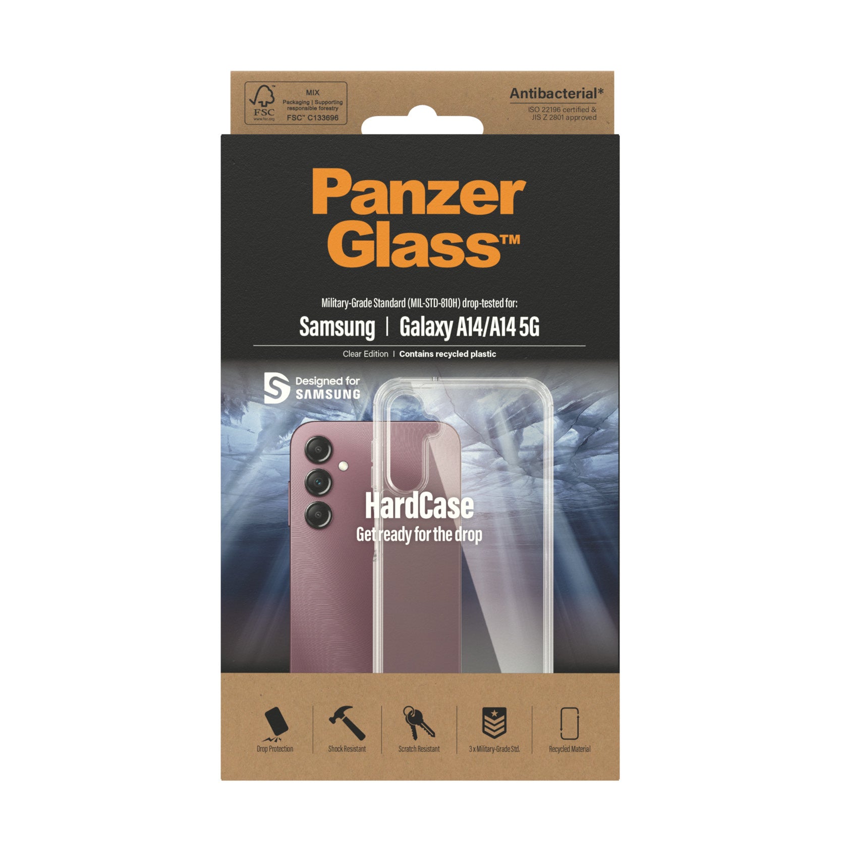 PanzerGlass Backcover – für Samsung Galaxy A14/A14 5G, PC, Transparent