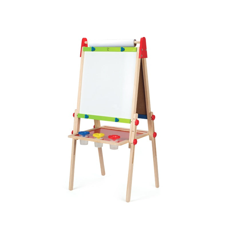 Hape Kinder-Kreidetafel – 550 × 1100 mm – Holz/ABS, mehrfarbig – doppelseitig, magnethaftend, für Kreide