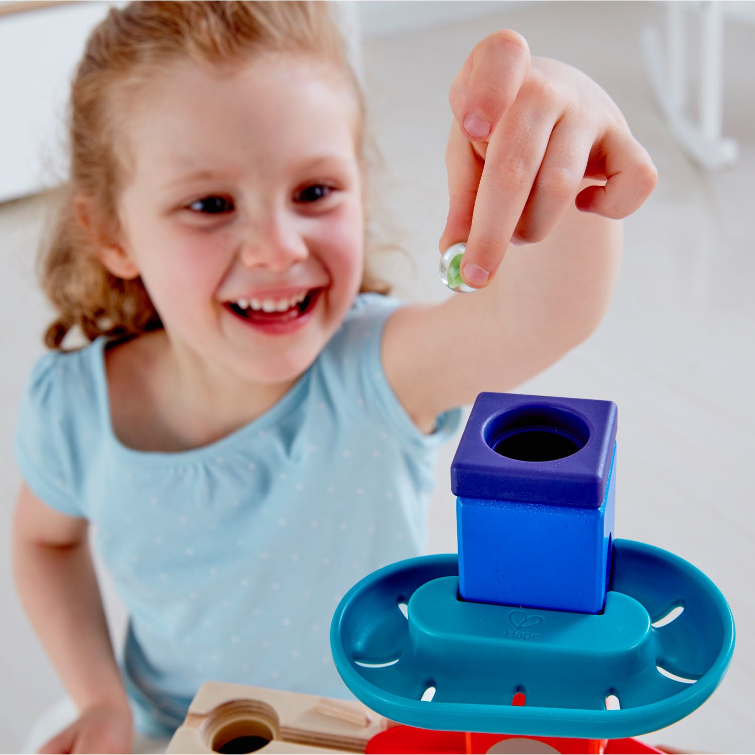 Hape Murmelbahn – 94-teilig – ab 4 Jahren – Kunststoff, Glas, Holz – mehrfarbig