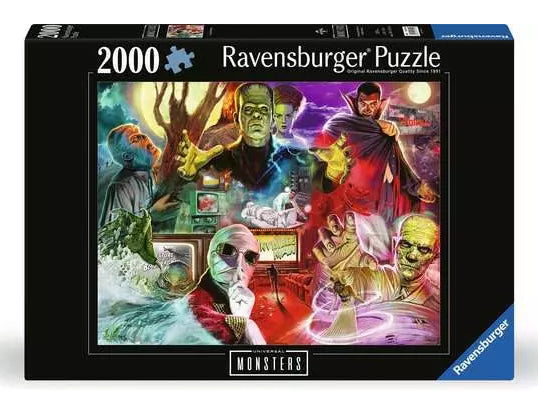 Ravensburger Puzzle Universal Monsters – 2000 Teile – 98 × 75 cm – ab 14 Jahren – Holz – FSC