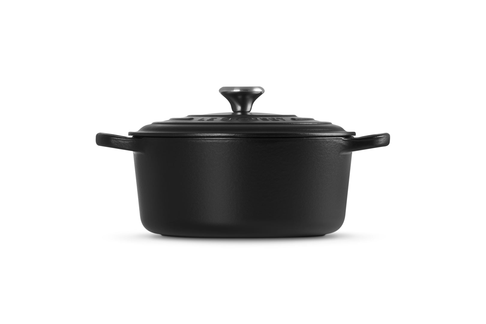 Le Creuset Kochtopf Signature – 3,3 l, Ø 22 cm, Gusseisen, Emaille, für Induktion, Gas, Glaskeramik, Schwarz