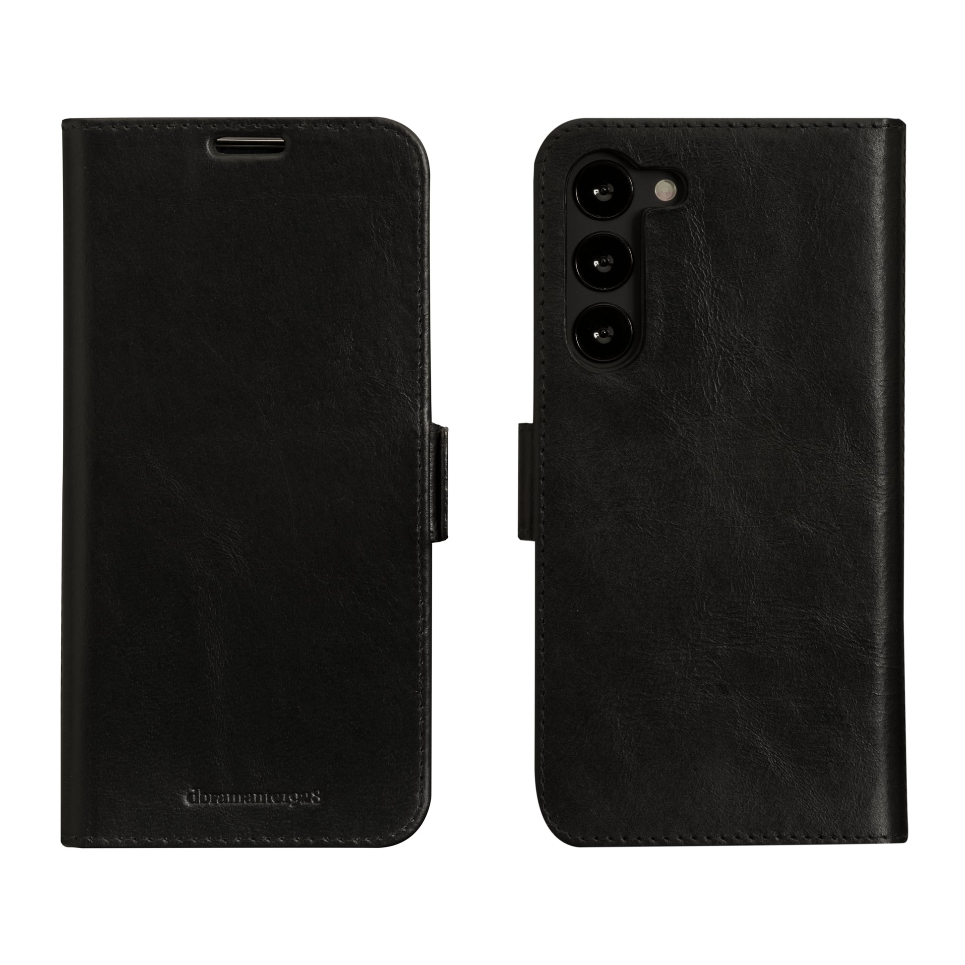 dbramante1928 Lynge Folio – für Samsung Galaxy S23+, 3 Kartenfächer, Leder, schwarz