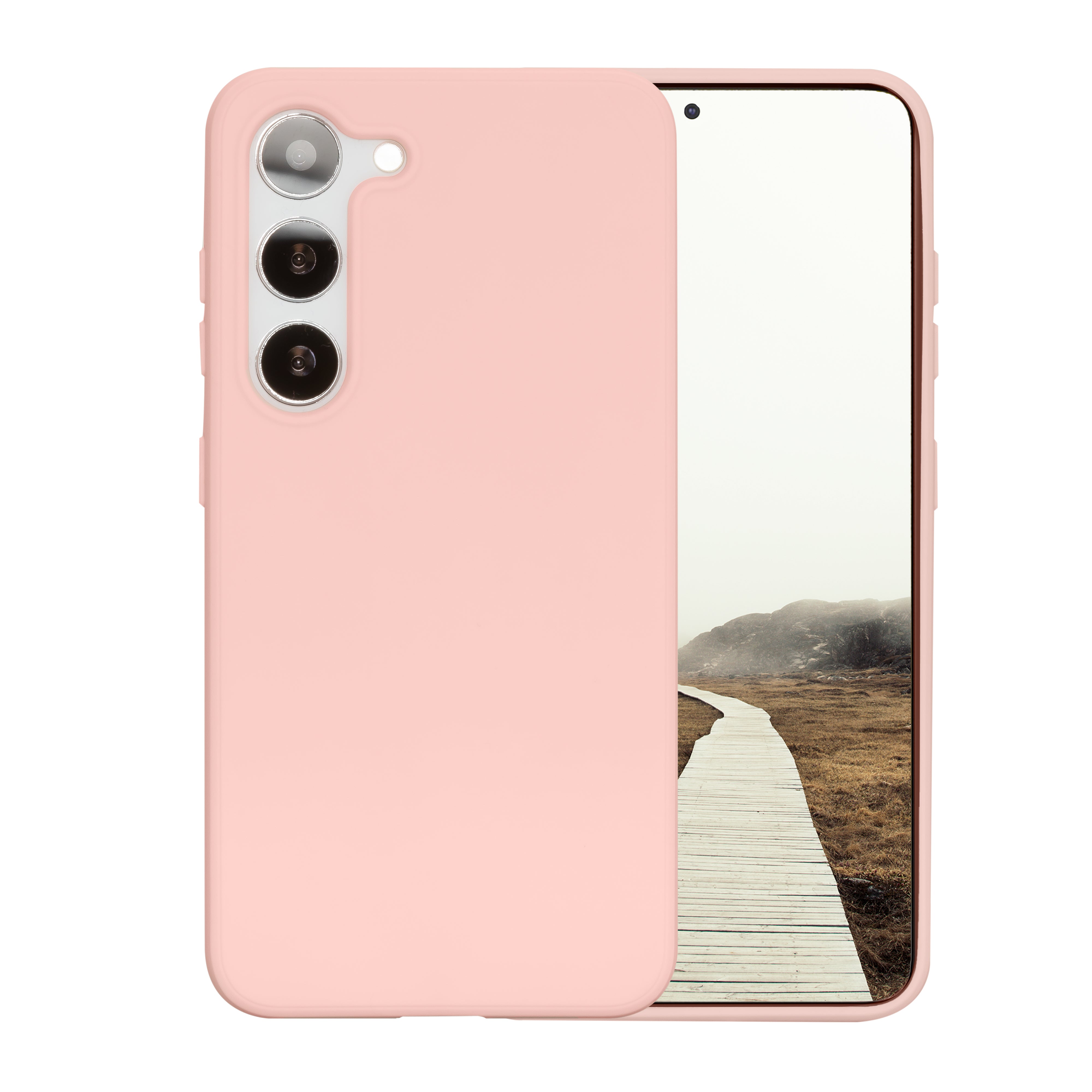 dbramante1928 Greenland – Backcover – für Samsung Galaxy S23, Recycling-Kunststoff, Pink Sand