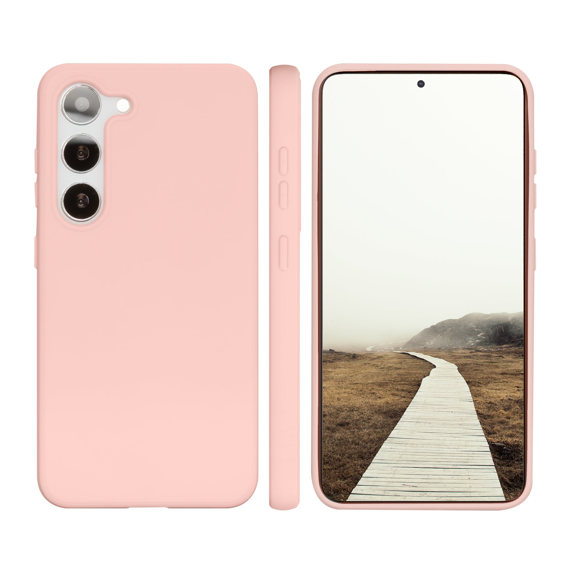 dbramante1928 Greenland – Backcover – für Samsung Galaxy S23, Recycling-Kunststoff, Pink Sand