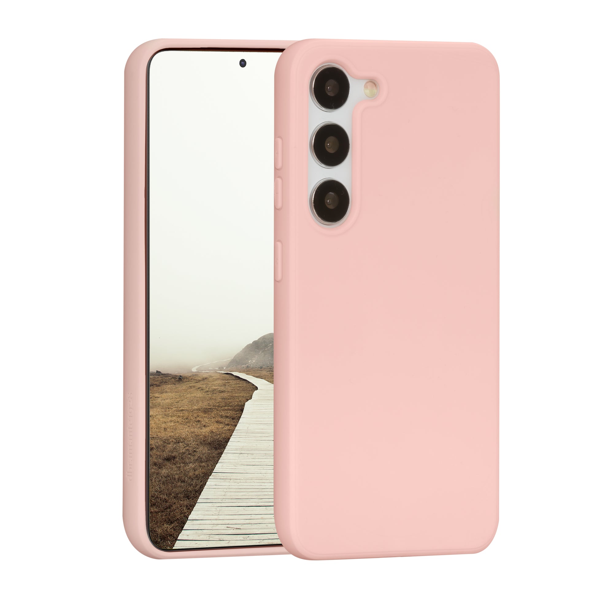 dbramante1928 Greenland Backcover – für Samsung Galaxy S23+, Recycling-Kunststoff, Pink Sand