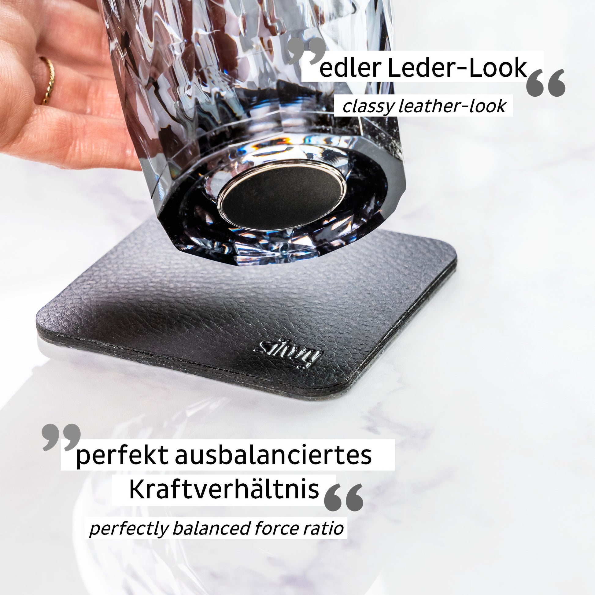 Silwy LONGDRINK Longdrinkglas – 0,30 l, Kunststoff, Grau, Magnetisch, 6 Stück