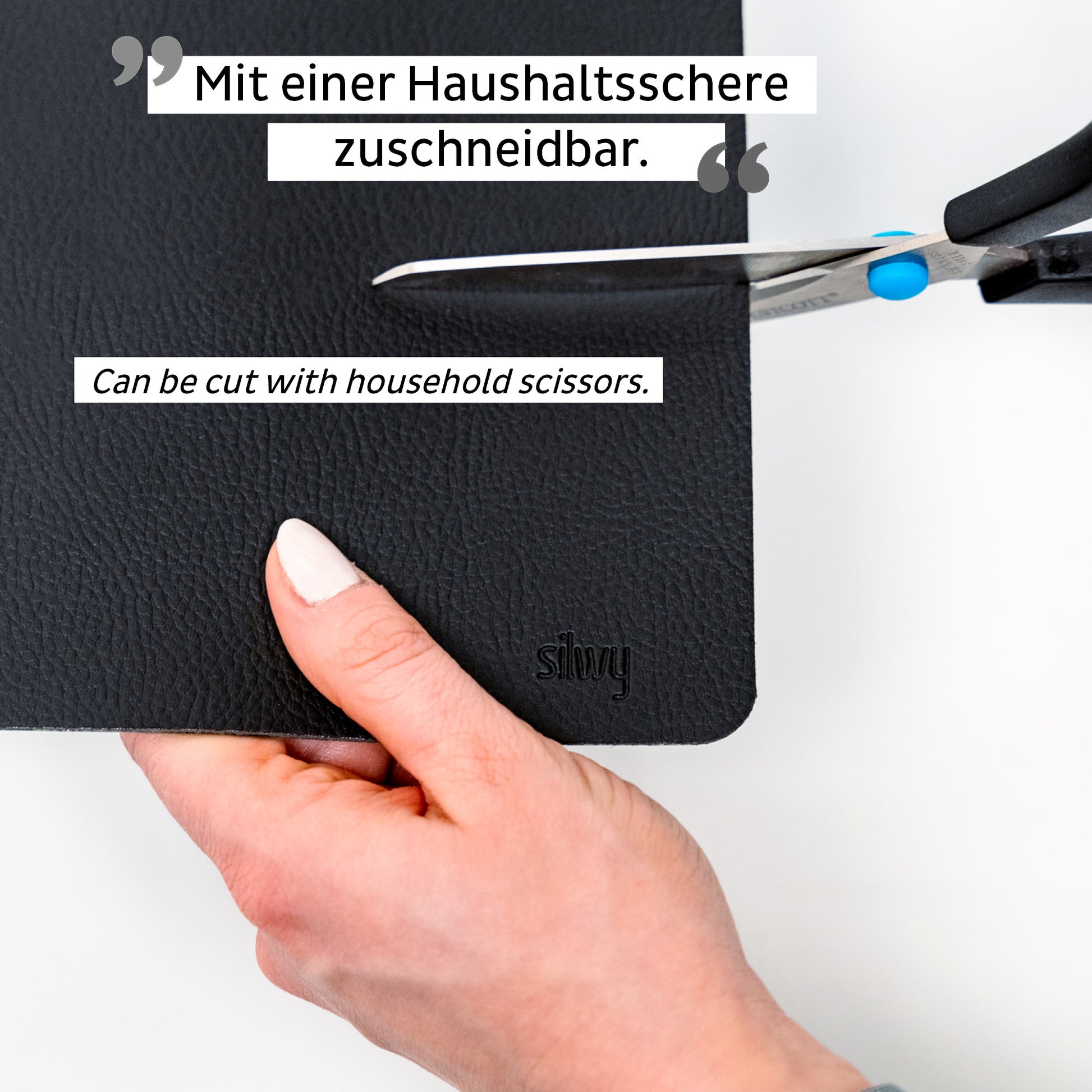 Silwy Untersatz – schwarz, selbst zuschneidbar, 1 Stück
