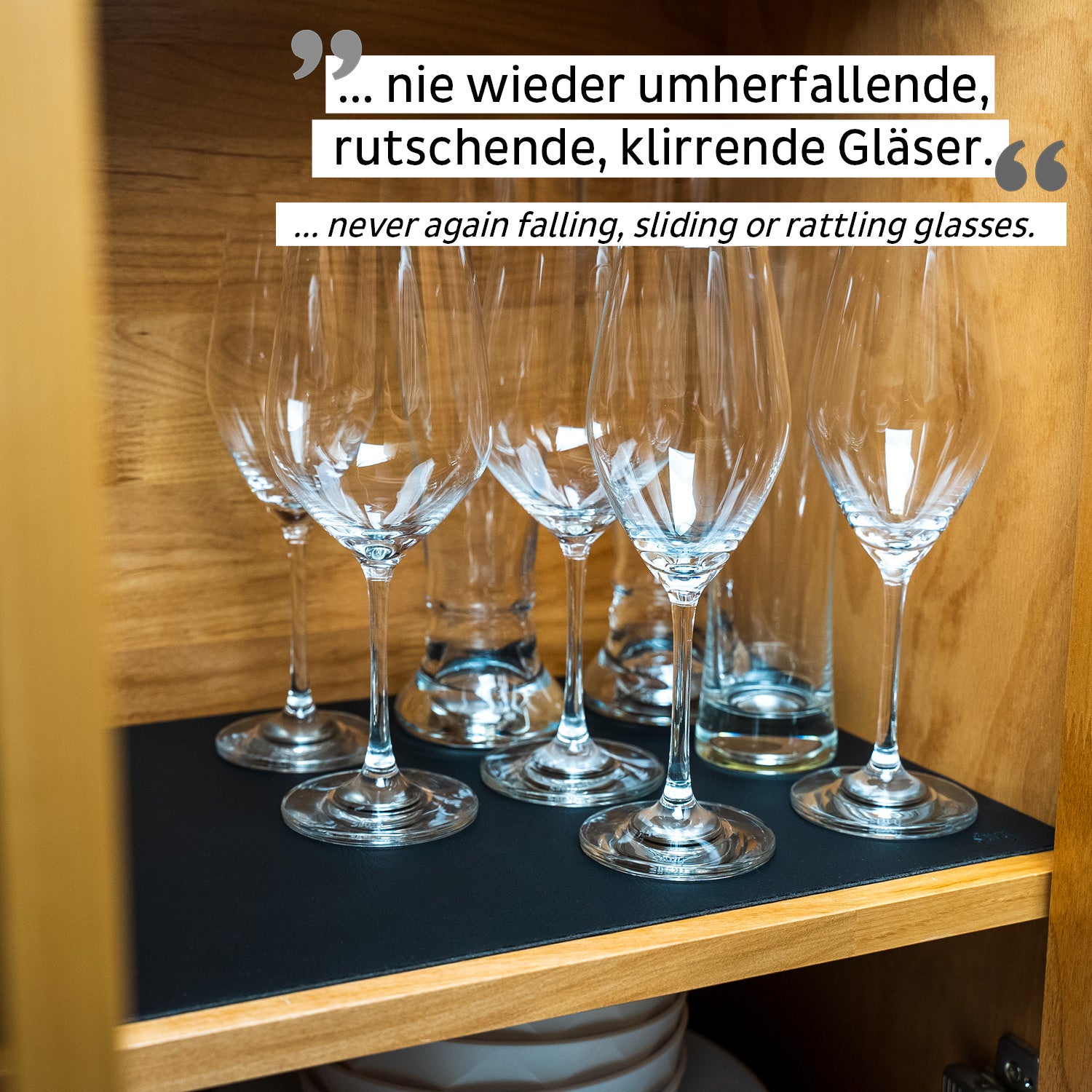 Silwy Untersatz – schwarz, selbst zuschneidbar, 1 Stück