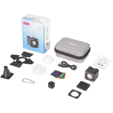 Ulanzi LED-Videolicht – 1000 lx, 5500 K, dimmbar, IP68, 800 mAh, 1,05 h – Schwarz