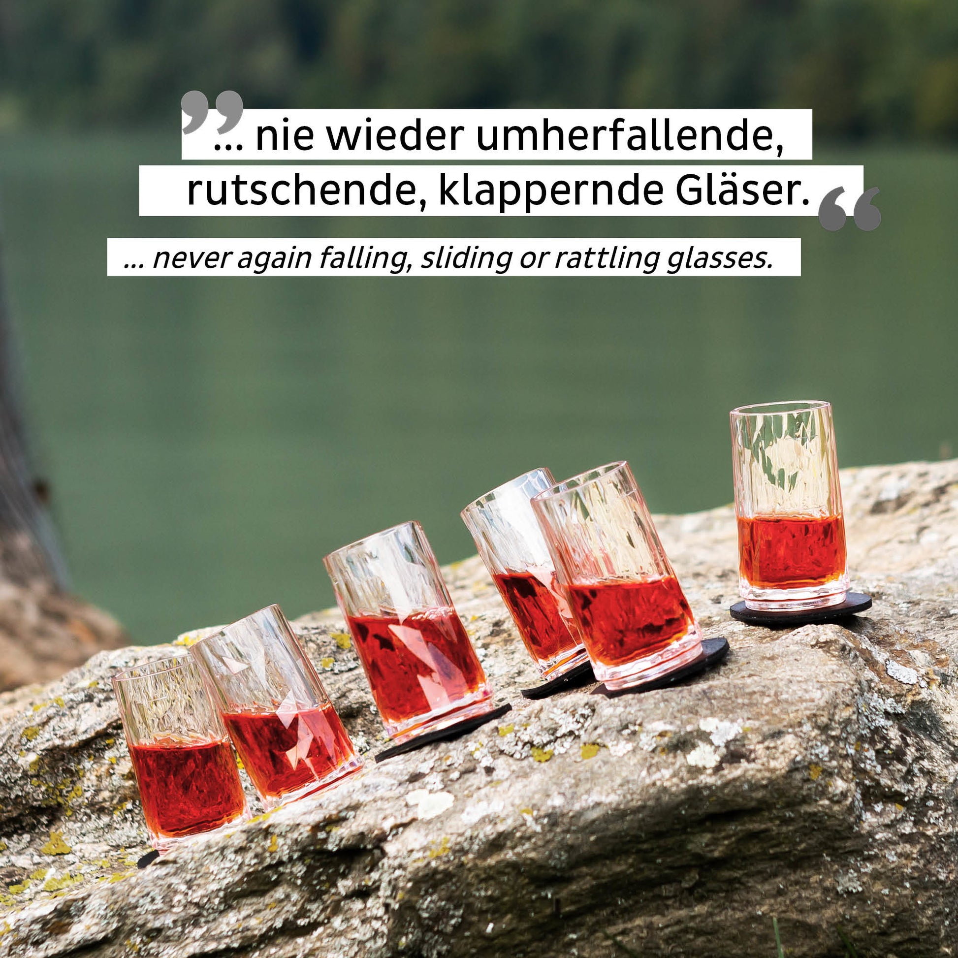 Silwy Glas – SHOT, Kunststoff rund, 7 cm