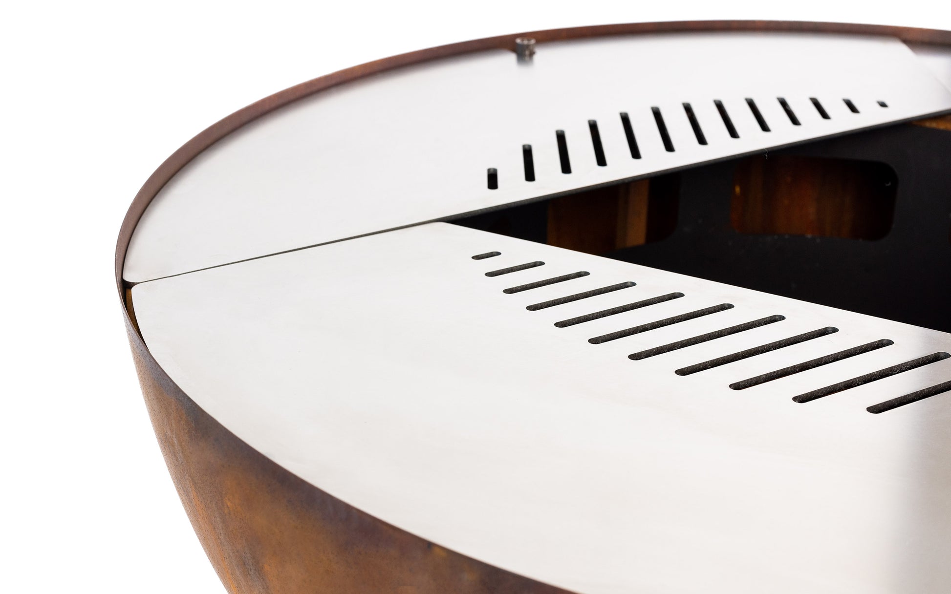 Feu du Jardin Feuerschale – Ø 98 × 53 cm – Edelstahl, rostbraun