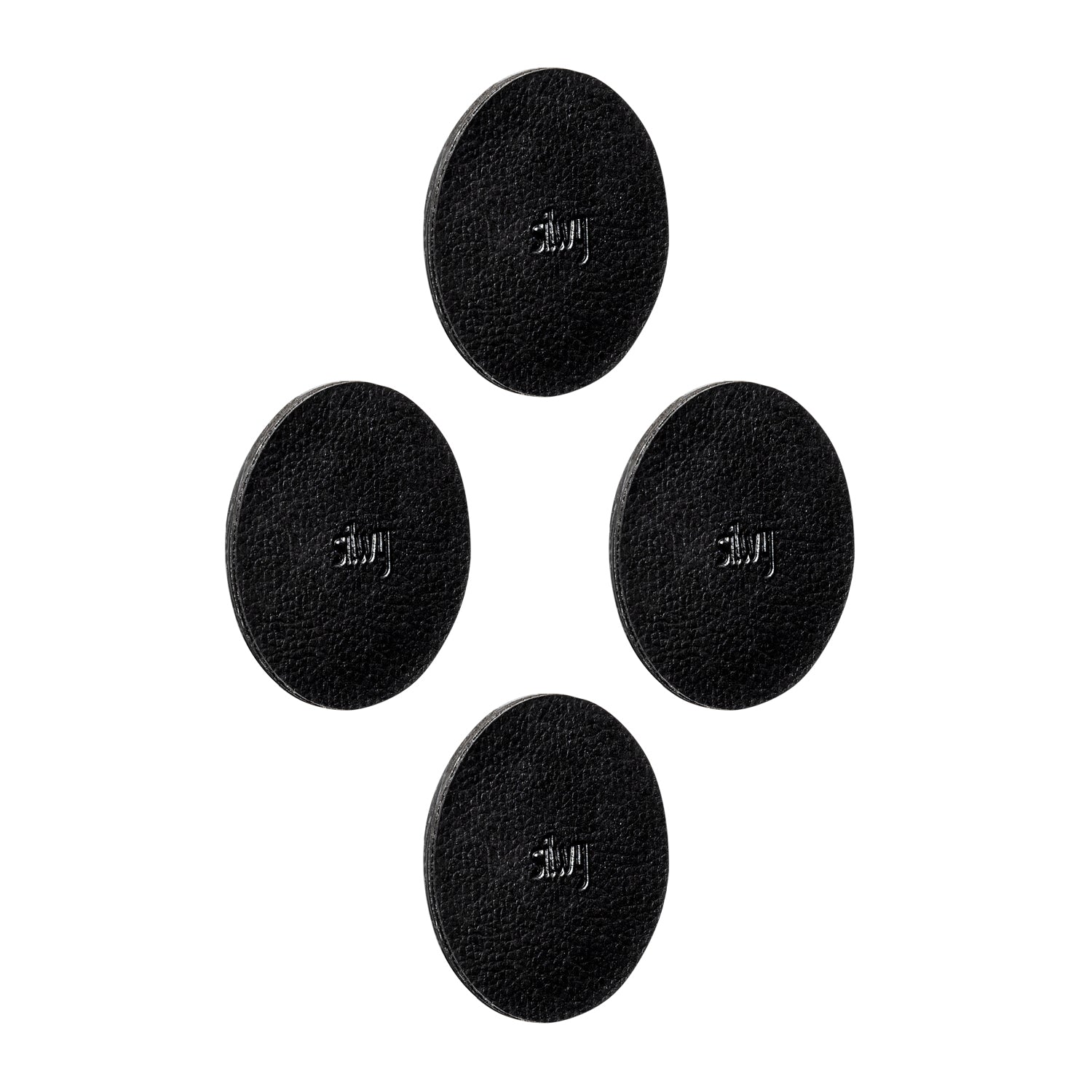 Silwy Montagepad – 75 × 75 mm, schwarz, wiederablösbar, 4 Stk.