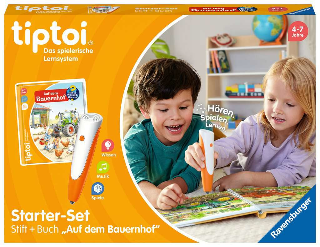 tiptoi Starter-Set – Bauernhof, Lernspiel, 1 Spieler, 4–7 Jahre, Deutsch
