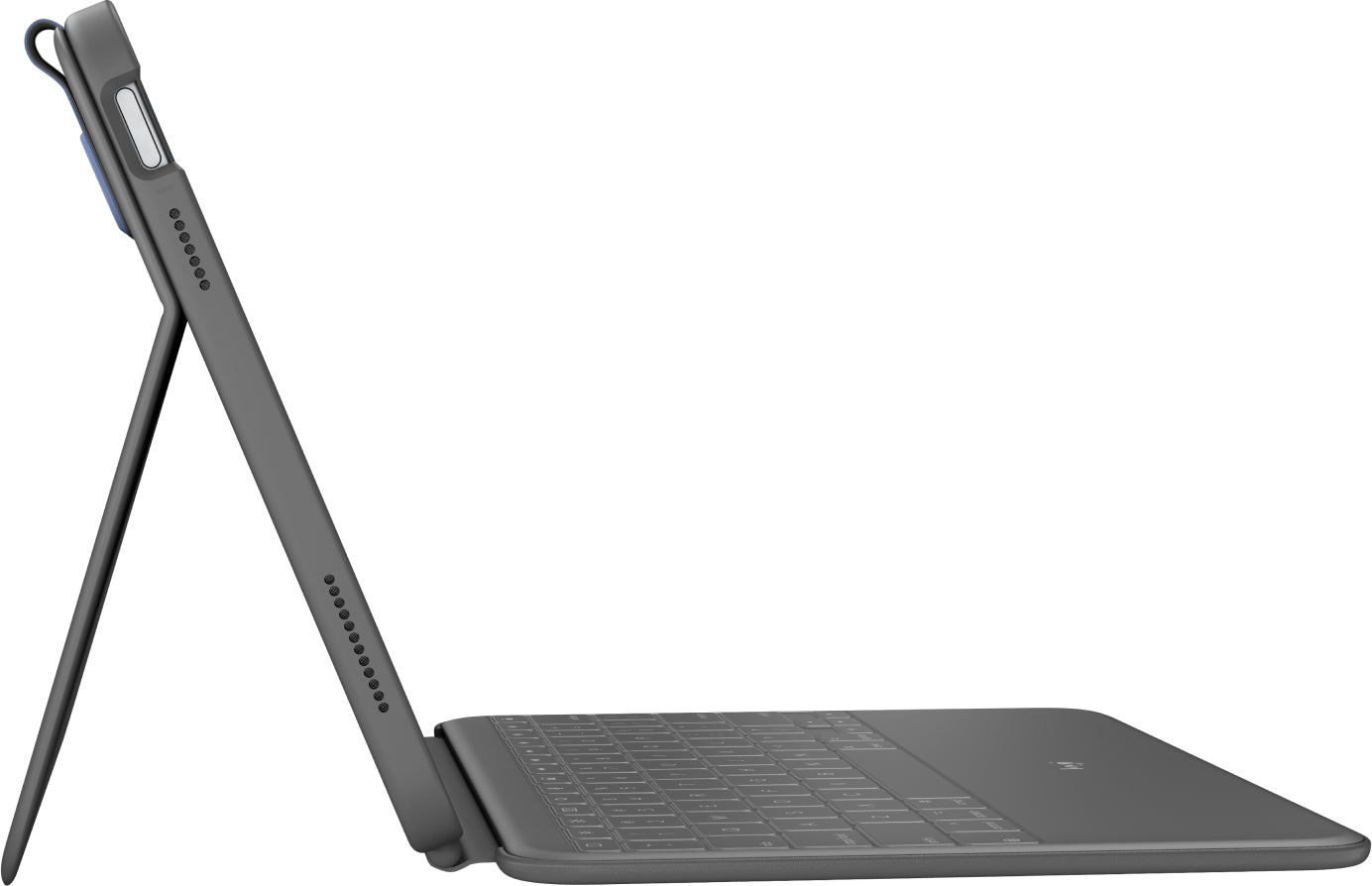 Logitech Rugged Folio – Tastatur, FR-Layout (FR), Grau – für iPad (10. Generation)