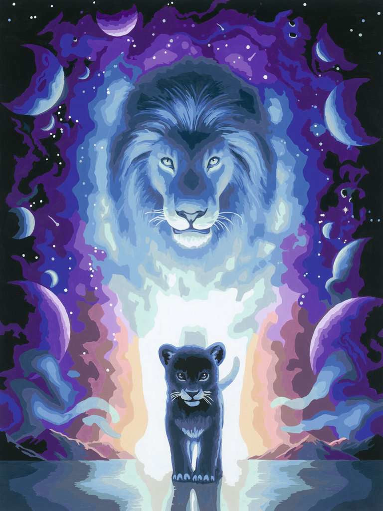 Ravensburger Serie A – Malen-nach-Zahlen-Set – Löwe – 30 × 40 cm – ab 14 Jahren