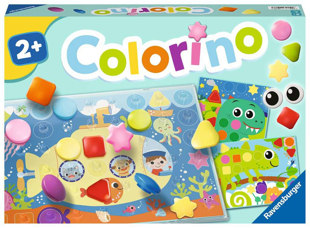 Ravensburger Lernspiel – Mein Formen-Colorino, Legespiel, 1 Spieler, ab 2 Jahren, Mehrsprachig