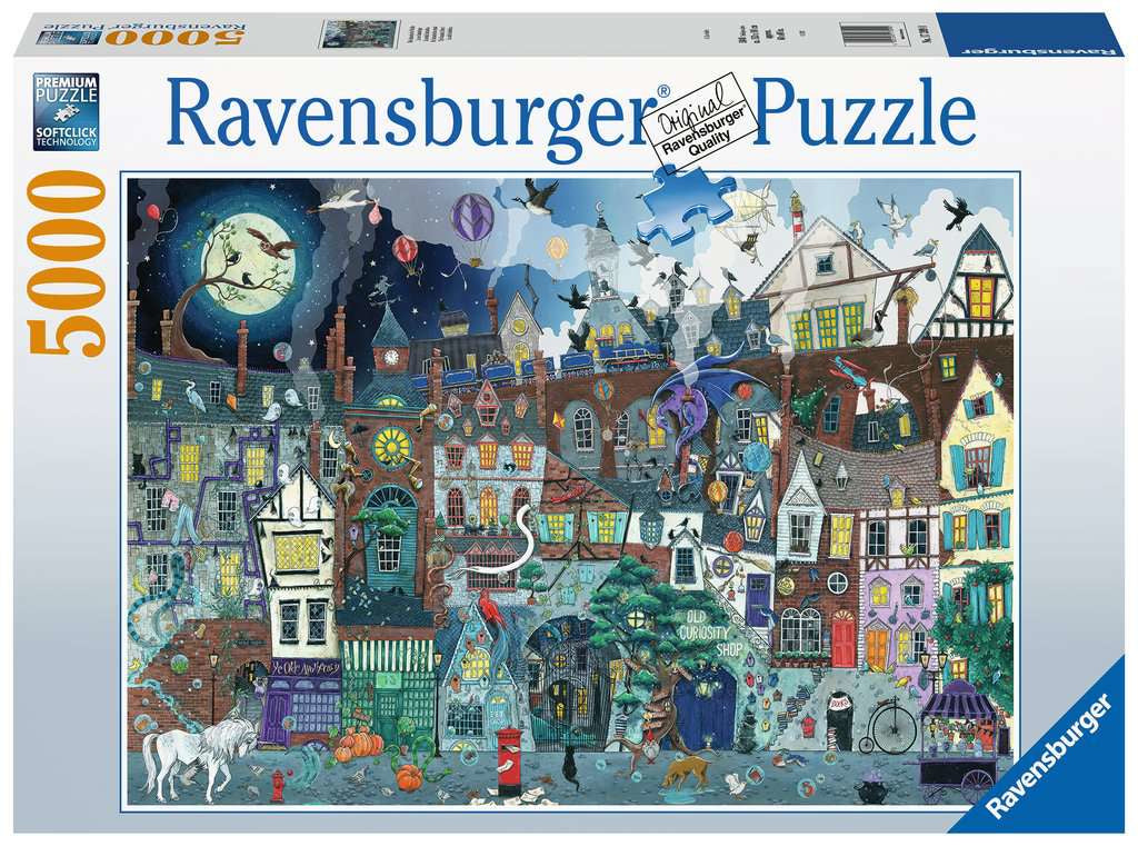 Ravensburger Puzzle Stadt/Land – 5000 Teile – 153 × 101 cm – ab 14 J. – Karton – mehrfarbig