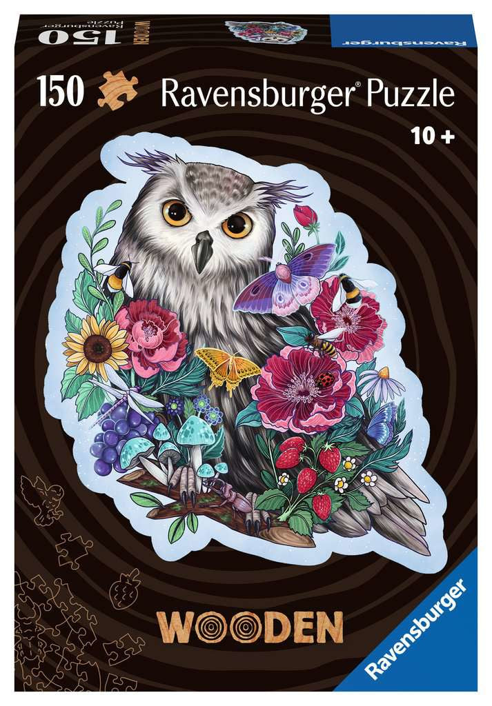 Ravensburger Puzzle Eule – 150 Teile – 20 × 22 cm – ab 10 J. – Holz, FSC