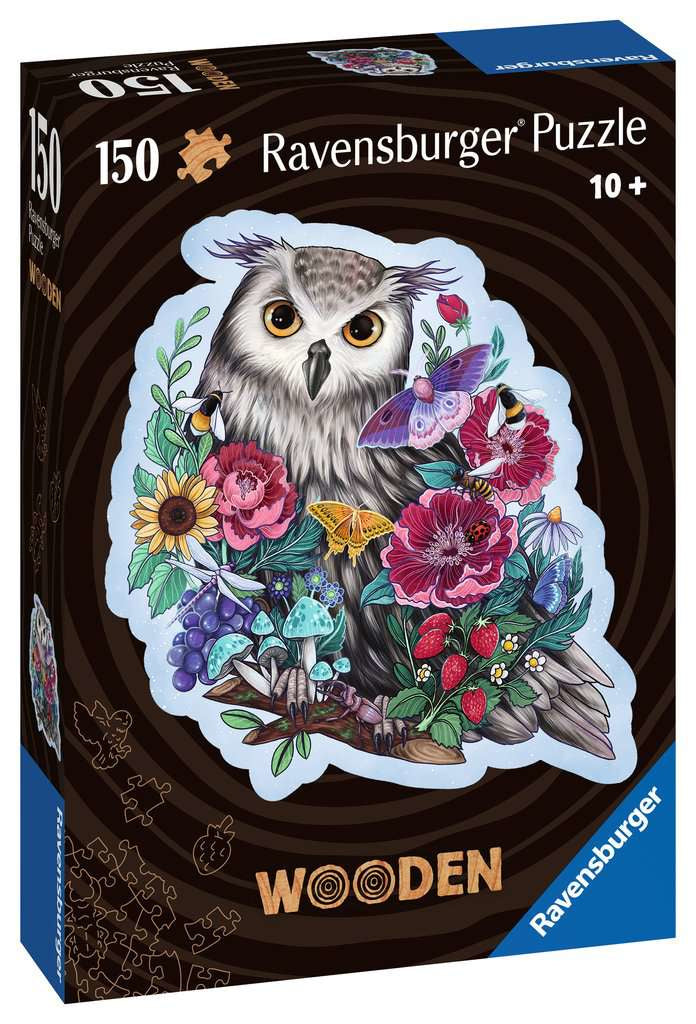 Ravensburger Puzzle Eule – 150 Teile – 20 × 22 cm – ab 10 J. – Holz, FSC