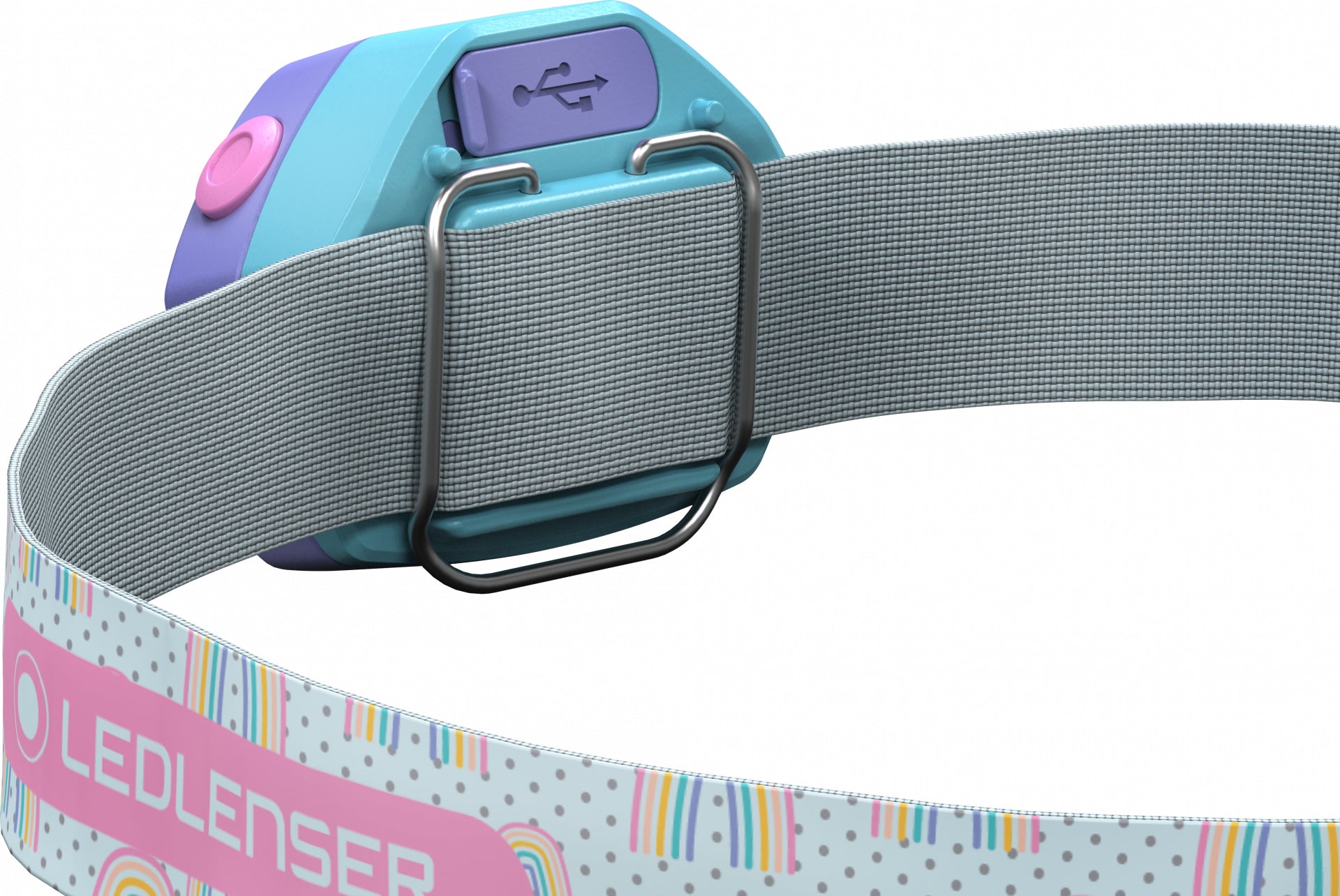 Ledlenser Stirnlampe KIDLED4R – 40 lm, 9 m, IP44, Laufzeit 18 h – Lila