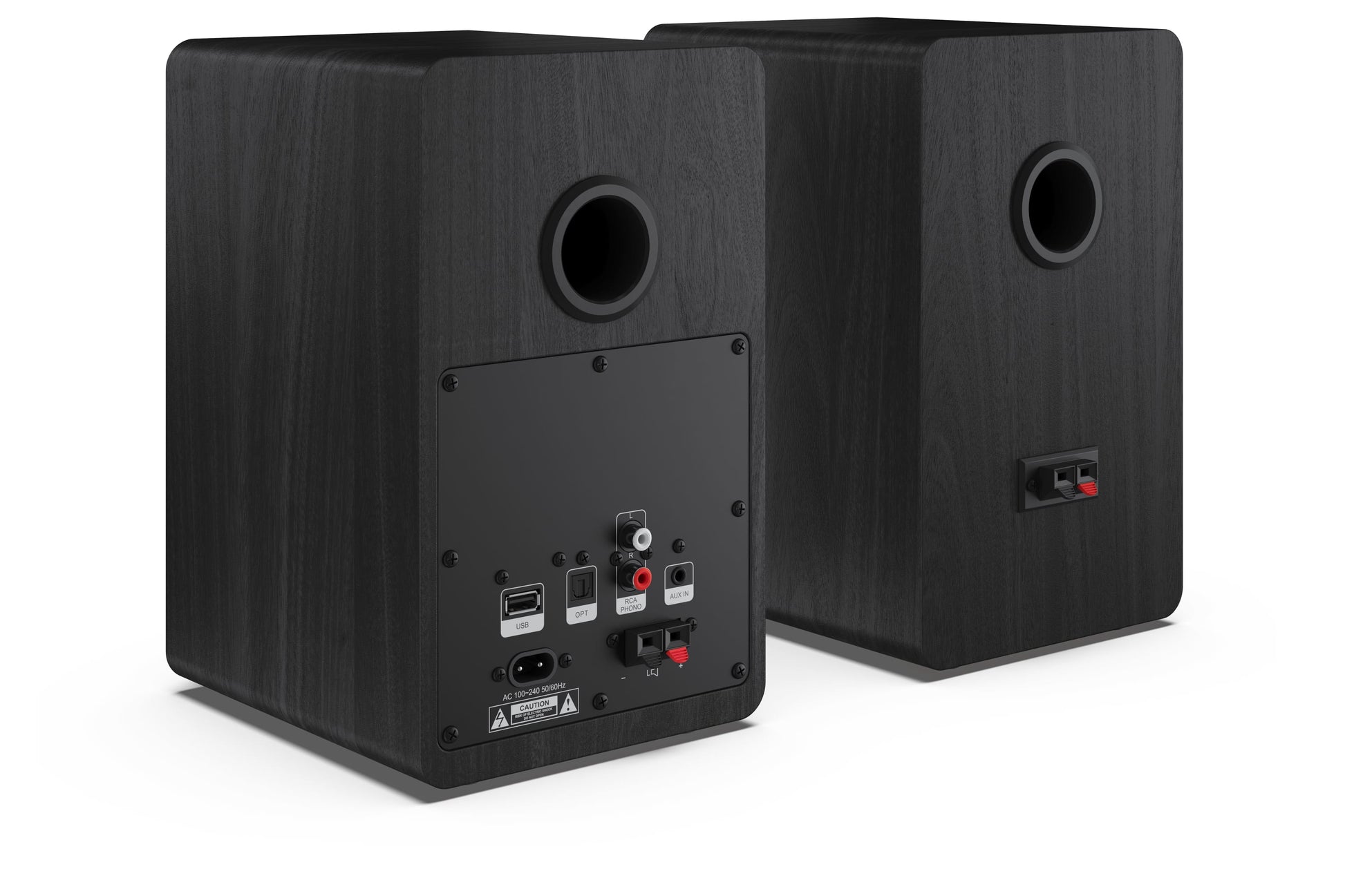 Sharp CP-SS30 – Aktiv-Regallautsprecher – Bluetooth 5.0, 60 W, RCA, 3,5 mm Klinke, Schwarz
