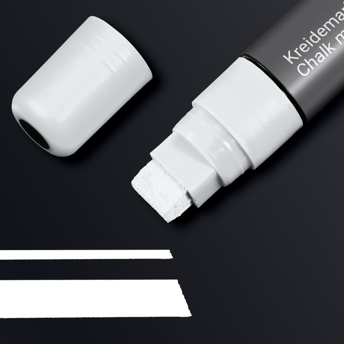 Sigel BA171 Kreidemarker – Keil 5–15 mm – Weiss, für Glas/Spiegel