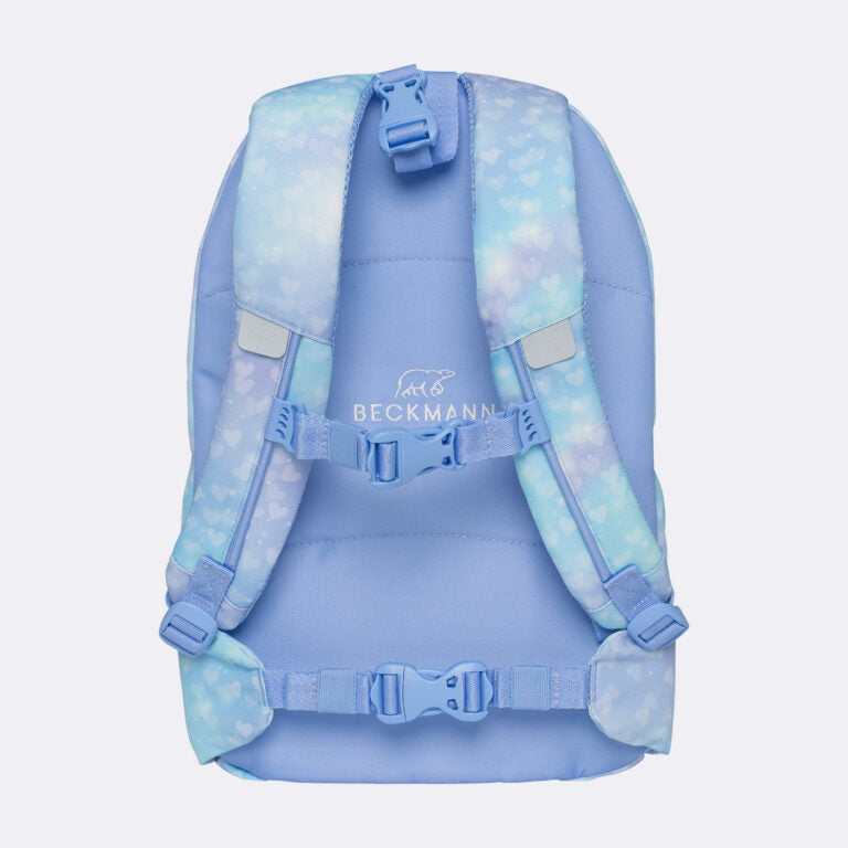 Beckmann Schulrucksack Classic 1st – 6-teilig – Einhorn Prinzessin Eisblau – recyclingfähig