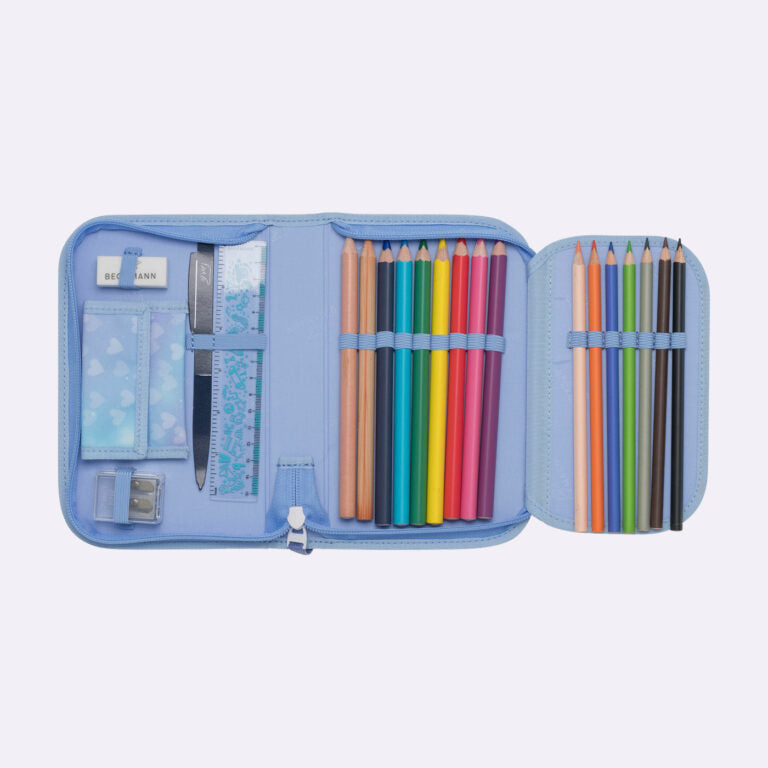 Beckmann Schulrucksack – 6-teilig – Unicorn Princess Ice Blue
