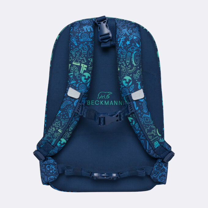 Beckmann Schulrucksack Active Air Flx – 6-teilig – Science – B 26,0 × H 39,0 × T 22,0 cm