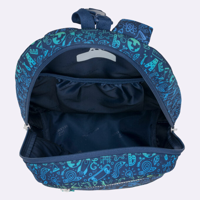 Beckmann Schulrucksack Active Air Flx – 6-teilig – Science – B 26,0 × H 39,0 × T 22,0 cm