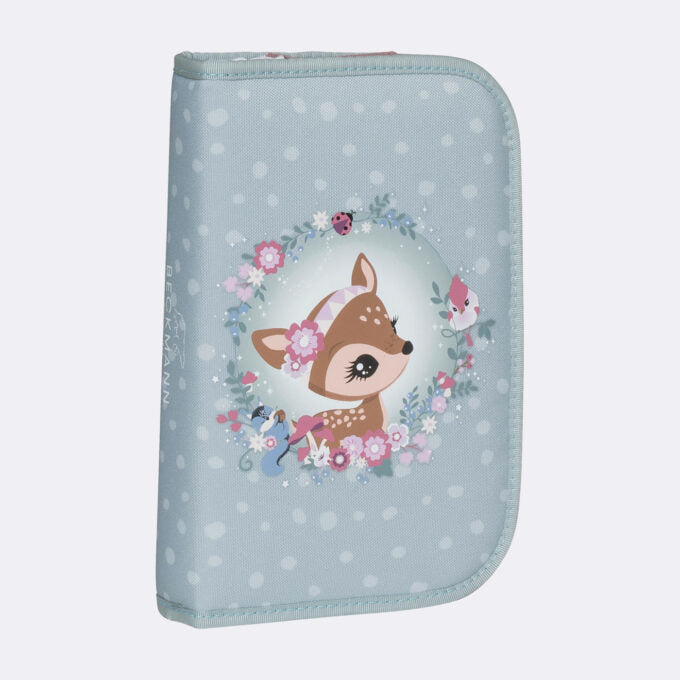 Beckmann Schulrucksack Active Air Flx – 6-teilig – Forest Deer Dusty Mint – aus recyceltem PET