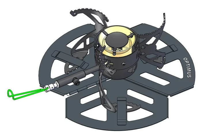 Optimus Herdboden – für weichen Untergrund – für Polaris/Nova/Vega u. a. – Ø 210 mm, 57 g – Schwarz