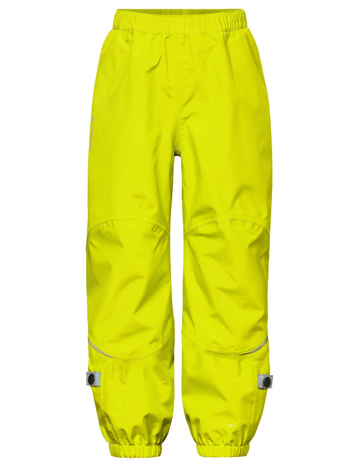 VAUDE Velohose – 158–164 – Hellgrün, Polyester/Polyurethan, Wasserfest, Reflektierend, 1 Stück