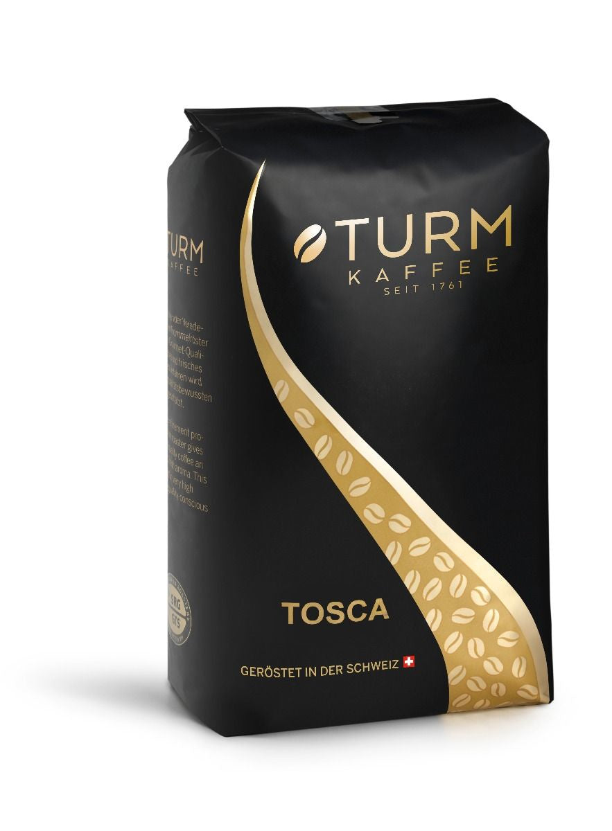 Turm Kaffee Tosca – Kaffeebohnen – Café Crème, Arabica/Robusta, 1 kg